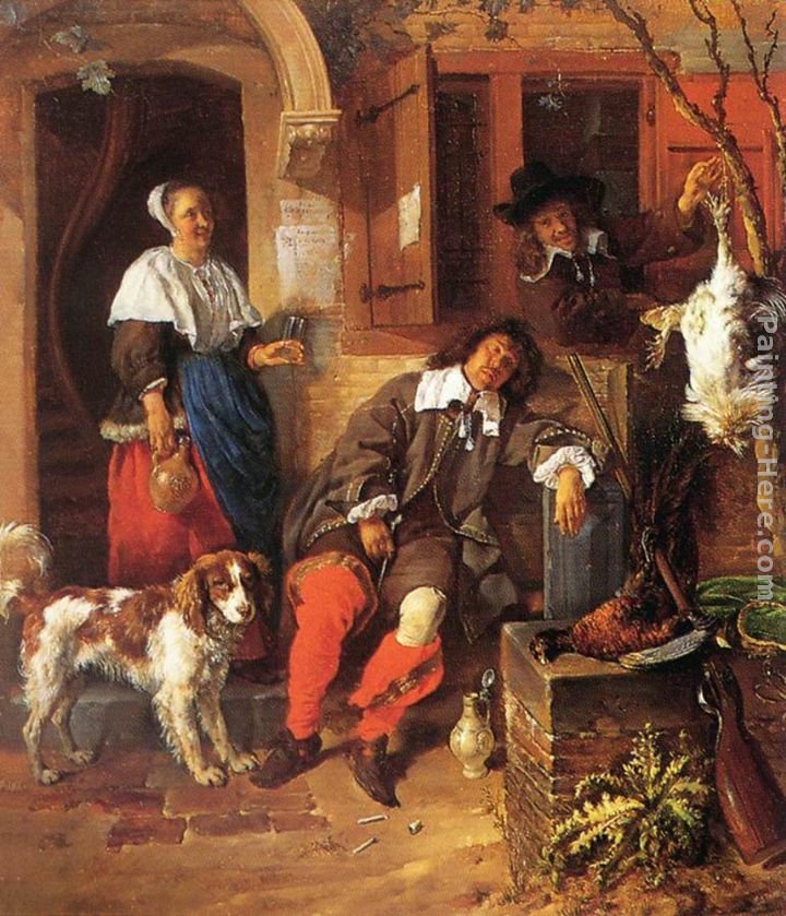Gabriel Metsu The Sleeping Sportsman